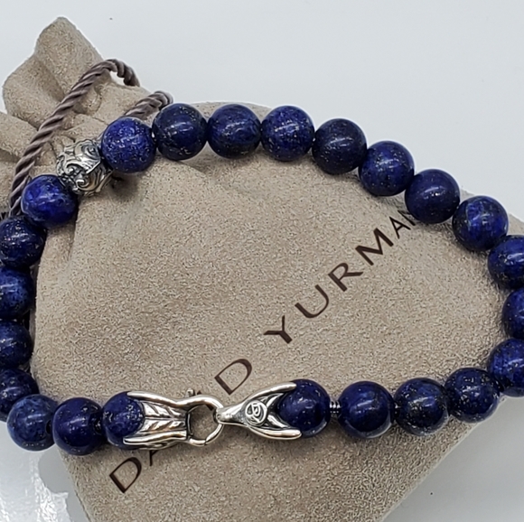 David Yurman lapis lazuli spiritual beaded bracele - Picture 6 of 6